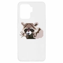 Чехол для Oppo Reno 5 Lite Eнот вектор - PrintSalon