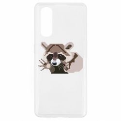 Чехол для Oppo Find X2 Eнот вектор - PrintSalon