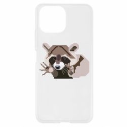 Чехол для Xiaomi Mi11 Lite Eнот вектор - PrintSalon