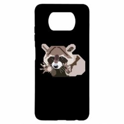 Чехол для Xiaomi Poco X3 Eнот вектор - PrintSalon