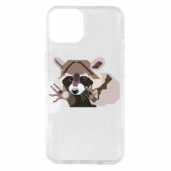 Чехол для iPhone 14 Eнот вектор - PrintSalon