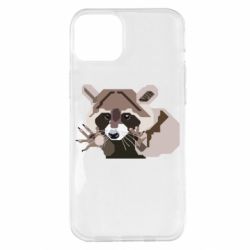 Чехол для iPhone 14 Plus Eнот вектор - PrintSalon