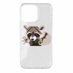 Чехол для iPhone 14 Pro Max Eнот вектор - PrintSalon