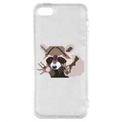 Чехол для iPhone5/5S/SE Eнот вектор - PrintSalon