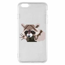 Чехол для iPhone 6 Plus/6S Plus Eнот вектор - PrintSalon