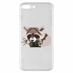 Чехол для iPhone 8 Plus Eнот вектор - PrintSalon