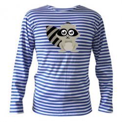 Тельняшка с длинным рукавом Енот - PrintSalon