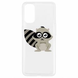 Чохол для Oppo Reno 4Єнот-PrintSalon Чохол для Oppo Reno 4Єнот