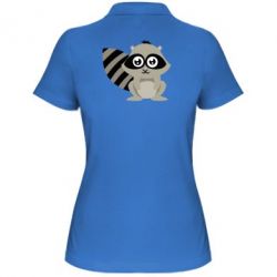 Женское поло Енот - PrintSalon