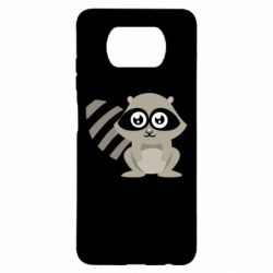 Чехол для Xiaomi Poco X3 Енот - PrintSalon