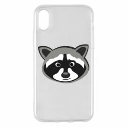 Чехол для iPhone X/Xs Енотик - PrintSalon