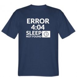 Мужская футболка Stedman Error 4:04 sleep not found - PrintSalon