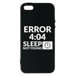 Чехол для iPhone5/5S/SE Error 4:04 sleep not found - PrintSalon