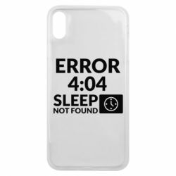 Чехол для iPhone Xs Max Error 4:04 sleep not found - PrintSalon