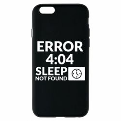 Чехол для iPhone 6/6S Error 4:04 sleep not found - PrintSalon