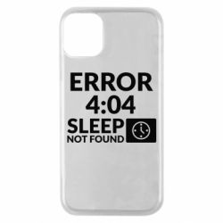 Чехол для iPhone 11 Pro Error 4:04 sleep not found - PrintSalon