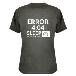 Камуфляжная футболка Error 4:04 sleep not found - PrintSalon