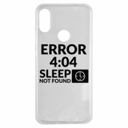 Чехол для Xiaomi Redmi Note 7 Error 4:04 sleep not found - PrintSalon