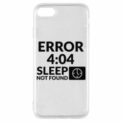 Чехол для iPhone 7 Error 4:04 sleep not found - PrintSalon