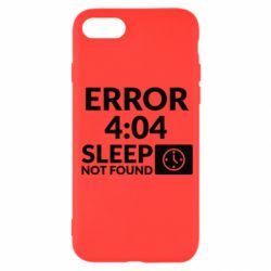 Чехол для iPhone SE 2020 Error 4:04 sleep not found - PrintSalon