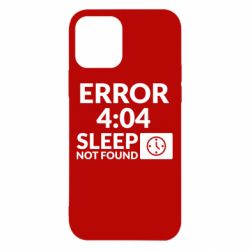 Чехол для iPhone 12 Error 4:04 sleep not found - PrintSalon