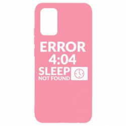 Чехол для Samsung A02s/M02s Error 4:04 sleep not found - PrintSalon