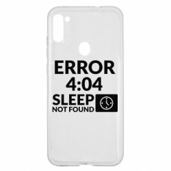 Чехол для Samsung A11/M11 Error 4:04 sleep not found - PrintSalon
