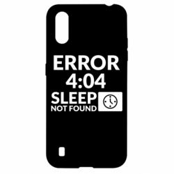 Чехол для Samsung A01/M01 Error 4:04 sleep not found - PrintSalon