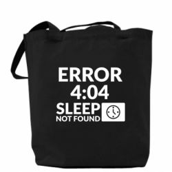 Эко-сумка Error 4:04 sleep not found - PrintSalon