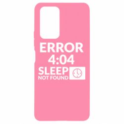 Чехол для Xiaomi Redmi Note 10 Pro Error 4:04 sleep not found - PrintSalon
