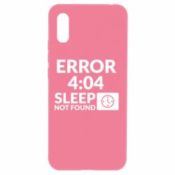 Чехол для Xiaomi Redmi 9a Error 4:04 sleep not found - PrintSalon