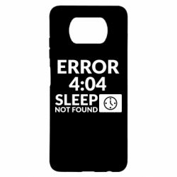 Чехол для Xiaomi Poco X3 Error 4:04 sleep not found - PrintSalon