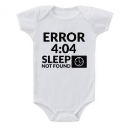 Детский бодик Error 4:04 sleep not found - PrintSalon