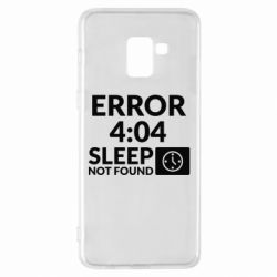 Чехол для Samsung A8+ 2018 Error 4:04 sleep not found - PrintSalon