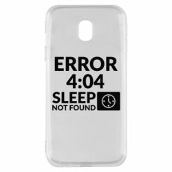 Чехол для Samsung J3 2017 Error 4:04 sleep not found - PrintSalon