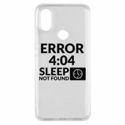 Чехол для Xiaomi Mi A2 Error 4:04 sleep not found - PrintSalon