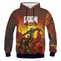 Чоловіче 3D худі Eternal Doom - PrintSalon
