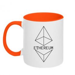 Чашка двухцветная 320ml Ethereum1 - PrintSalon