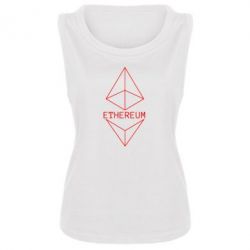 Женская майка Ethereum1 - PrintSalon