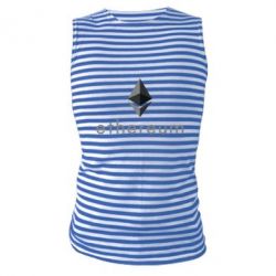 Майка-тельняшка Ethereum - PrintSalon