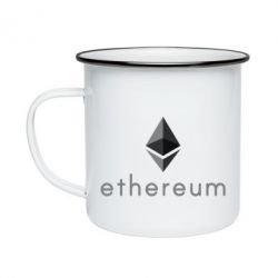 Кружка эмалированная Ethereum - PrintSalon