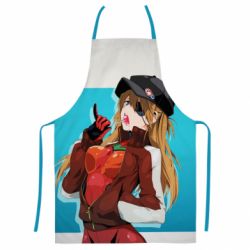 Фартух з 3D принтом Evangeleon Asuka and Chupa Chups-PrintSalon Фартух з 3D принтом Evangeleon Asuka and Chupa Chups