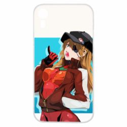 Чехол для iPhone XR Evangeleon Asuka and Chupa Chups