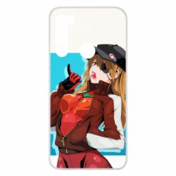 Чехол для Xiaomi Redmi Note 8 Evangeleon Asuka and Chupa Chups-PrintSalon Чехол для Xiaomi Redmi Note 8 Evangeleon Asuka and Chupa Chups