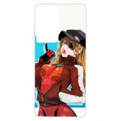 Чохол для Samsung S21 Ultra Evangeleon Asuka and Chupa Chups - PrintSalon