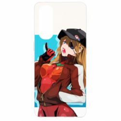 Чохол для Oppo Reno 4 Pro Evangeleon Asuka and Chupa Chups-PrintSalon Чохол для Oppo Reno 4 Pro Evangeleon Asuka and Chupa Chups