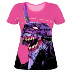 Жіноча 3D футболка Evangeleon robot - PrintSalon