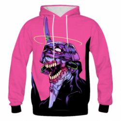 Чоловіче 3D худі Evangeleon robot - PrintSalon