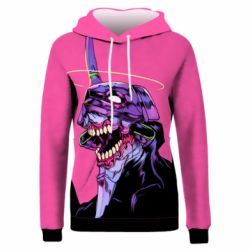 Жіноче 3D худі Evangeleon robot-PrintSalon Жіноче 3D худі Evangeleon robot