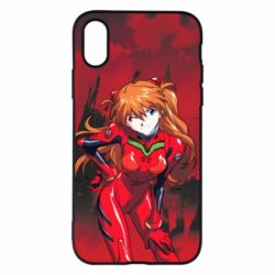 Чехол для iPhone X/Xs Evangelion Asuka - PrintSalon